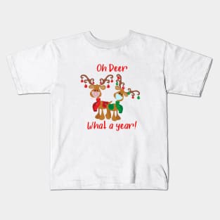 Oh Deer What a Year 2020 Christmas Kids T-Shirt